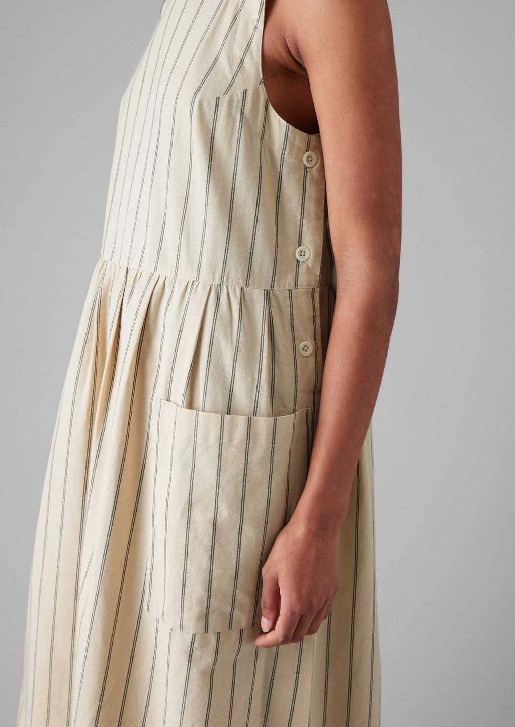 Stripe Cotton Pinafore Dress | Sail Cloth