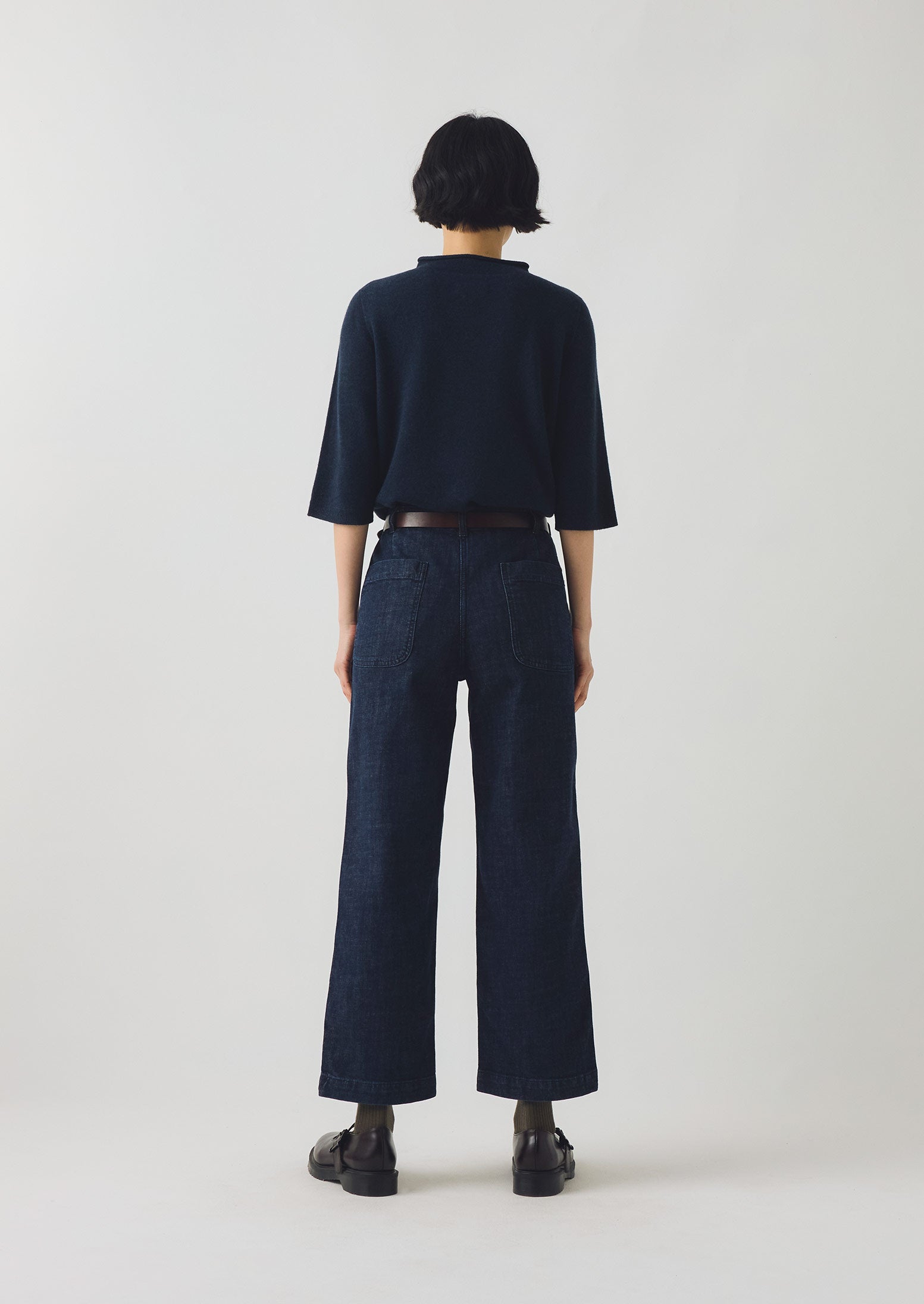 Ashley Organic Cropped Jeans | Indigo