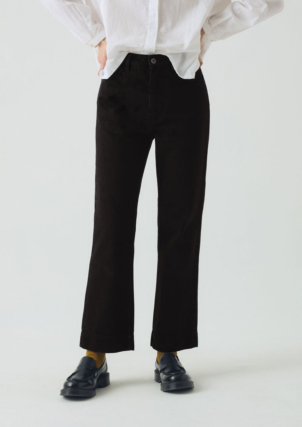 Denim Slim Trousers | Carbon Black